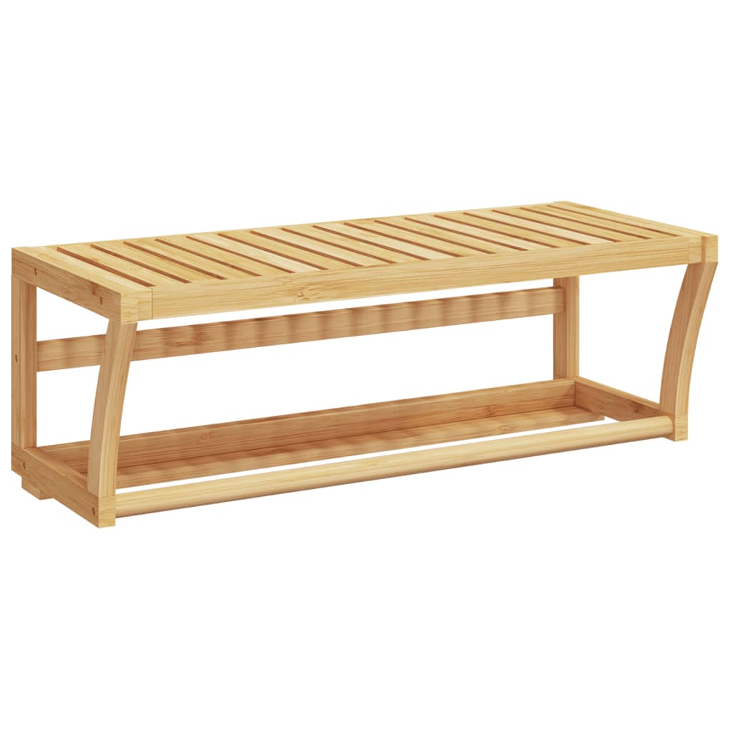 Vidaxl Handduchsuch Rack Mauer -montage 60x25x2 cm Bambus