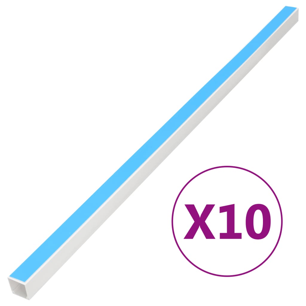 Vidaxl kabelgoot zelfklevend 10x10 mm 10 m pvc
