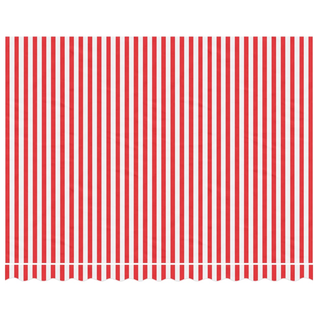 VidaXL Replacement cloth for Luifel Striped 3.5x2.5 m Red and White