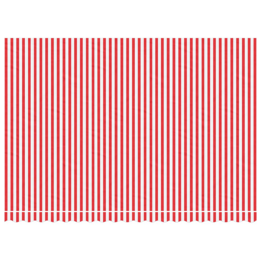 Nadomestna krpa Vidaxl za Luifel Striped 4,5x3 m rdeča in bela