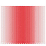 Vidaxl vervangingsdoek voor luifel gestreept 4,5x3,5 m rood en wit