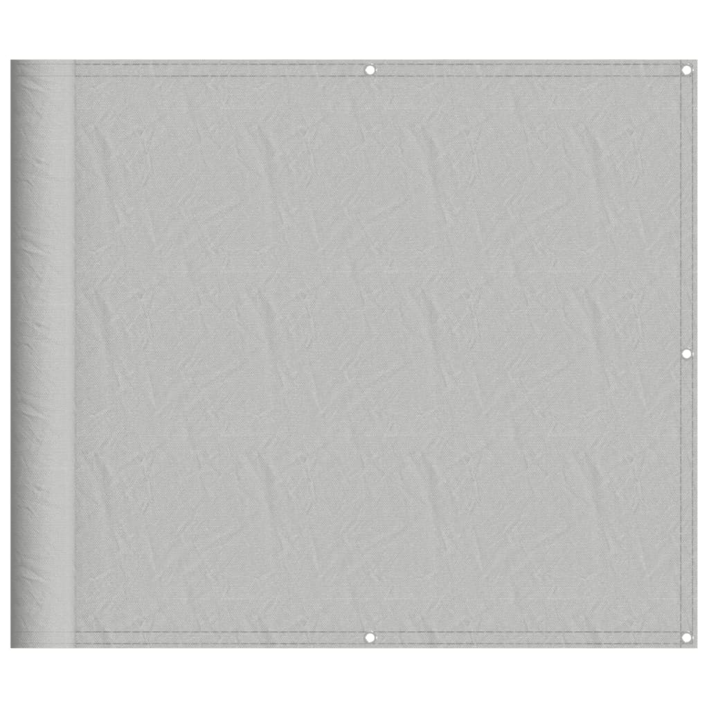 Obrazovka balkonu Vidaxl 90x400 cm 100% Oxford polyester světle šedá