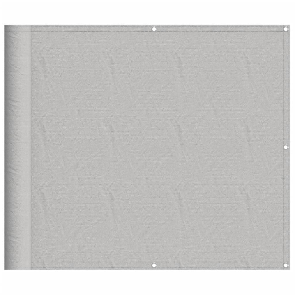 Vidaxl Balkon ekran 90x500 cm 100% Oxford poliester jasnoszary