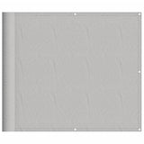 Vidaxl Balkon ekran 90x500 cm 100% Oxford poliester jasnoszary