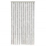 Vidaxl Fly Curtain 100x230 cm Chenille lysegrå og hvid