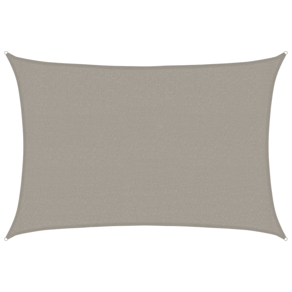 Vidaxl Zonnezeil 160 g m² Rectangular 2.5x3.5 M HDPE GRY