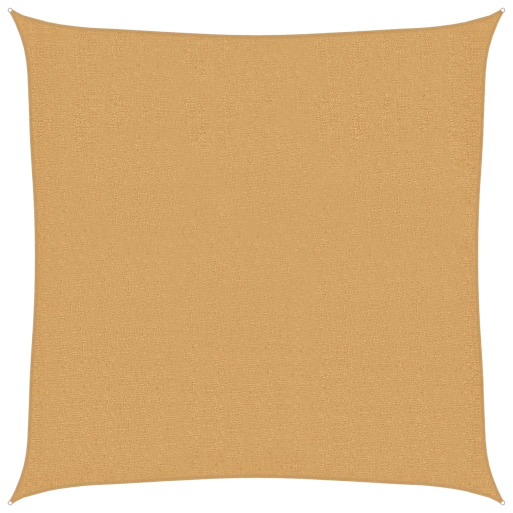 Vidaxl Zonnezeil 160 g m² čtverec 3,6x3,6 m hdpe písek -