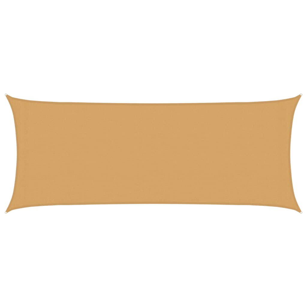 Vidaxl Zonnezeil 160 g m² rettangolare 2x5 m HDPE sabbia -colorata