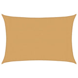 Bidaxl zonnezeil 160 g m² rektangulär 3x5 m hdpe sand -färgad