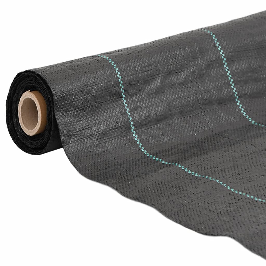 Vidaxl Carrot tissu 4x25 m polypropène noir