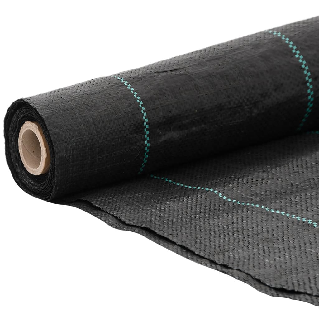 Vidaxl Carrot tissu 4x25 m polypropène noir