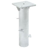 Vidaxl Parasol Foot za tleh 16x16x39,5 cm jekleno srebrno obarvano