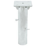 Vidaxl Parasol Foot za tleh 16x16x39,5 cm jekleno srebrno obarvano