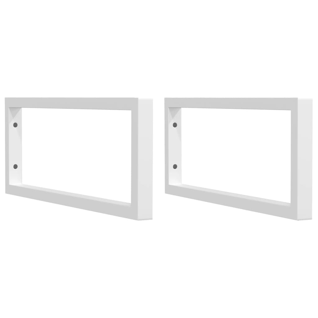 Guardaces de pared Vidaxl para fregadero 2 pc acero rectangular blanco