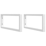 Guardaces de pared Vidaxl para fregadero 2 pc acero rectangular blanco