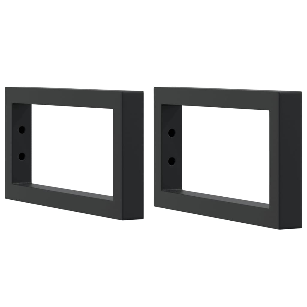 Guardaces de pared Vidaxl para fregadero 2 st rectangular acero negro