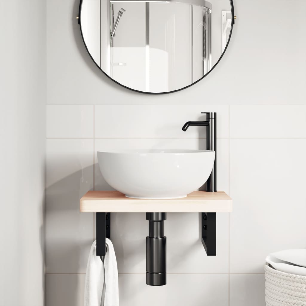 Guardaces de pared Vidaxl para fregadero 2 st rectangular acero negro