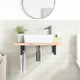 Vidaxl Wall brackets for sink 2 st rectangular steel black