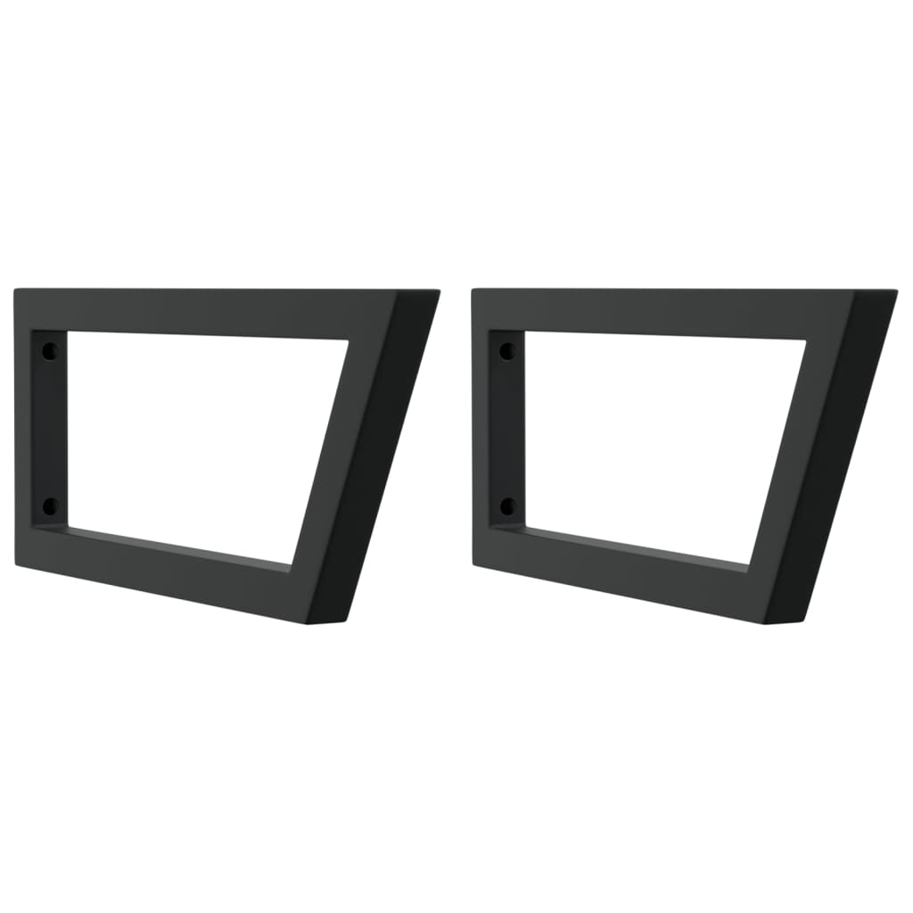 Nástěnné konzoly Vidaxl pro dřez 2 ST Trapezoidální ocel černou