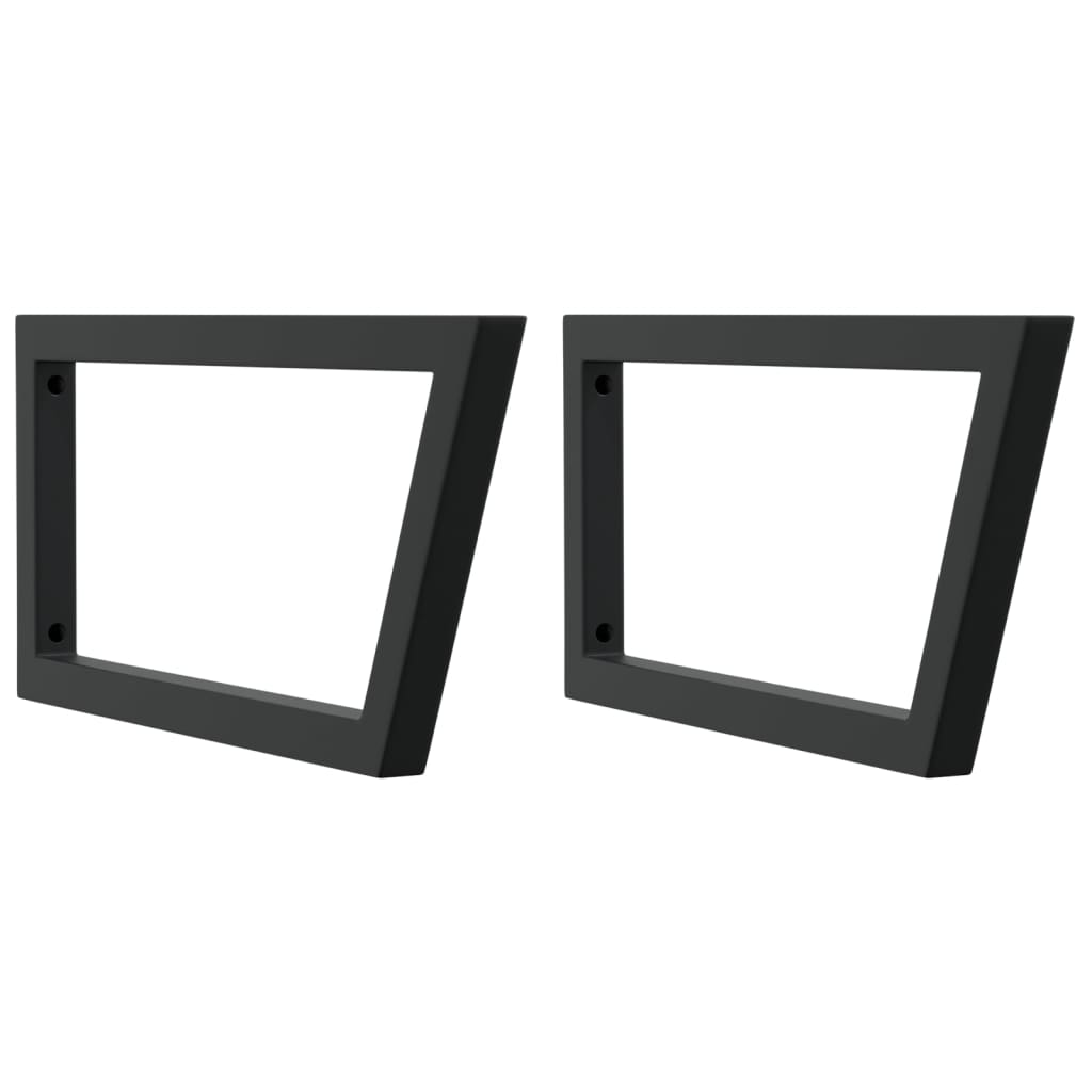 Nástěnné konzoly Vidaxl pro dřez 2 ST Trapezoidální ocel černou