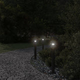 Lampada da pavimento Vidaxl per 3 pezzi all'esterno 60 cm in acciaio inossidabile