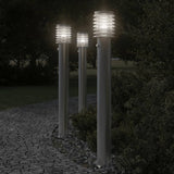 Vidaxl Buedemlamp fir dobausse mat Sensor 110 cm Edel Sëlwer