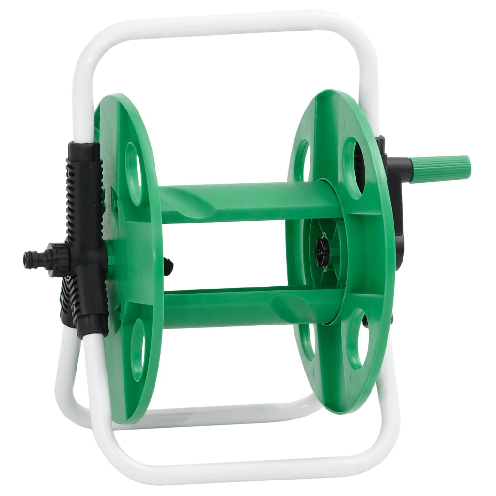 Vidaxl hose reel for 45 m 1 2 hose freestanding steel green