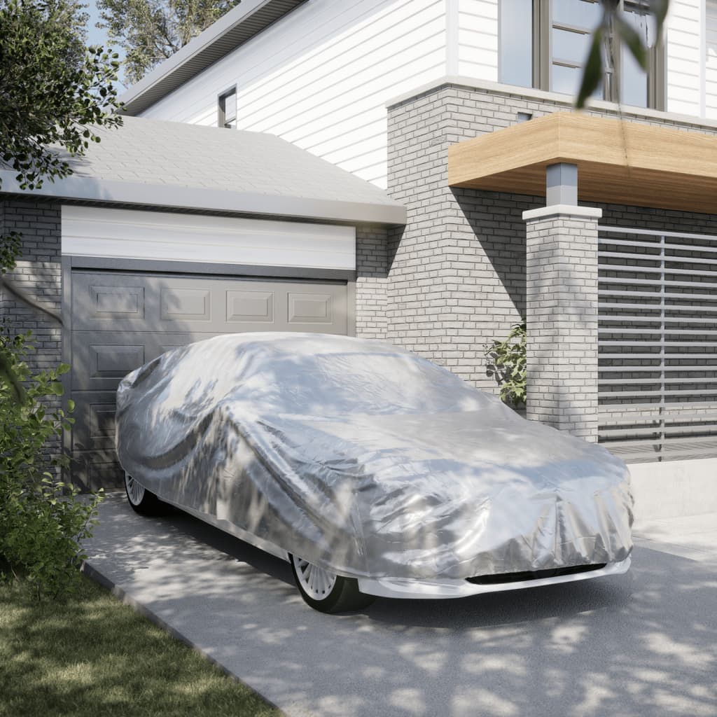 Vidaxl Autohoes for Sedan z rozkładami M Peva Srebrne