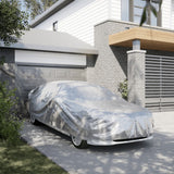 Vidaxl Autohoes for Sedan z opryskiwaniem xxl Peva Srebrny kolor
