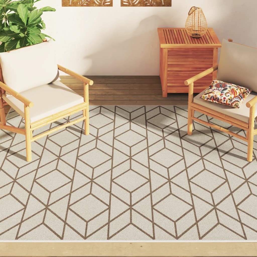 Tapis Vidaxl pour l'intérieur extérieur bas-pole 160x230 cm multi-colorant