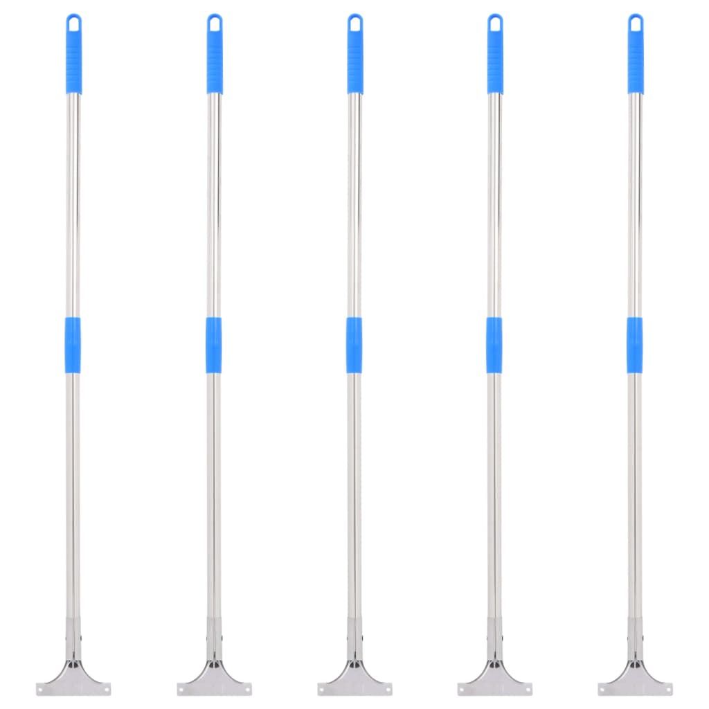 Vidaxl podlahový stěrač rukojeti 5 st 119,5 cm ocel a plast