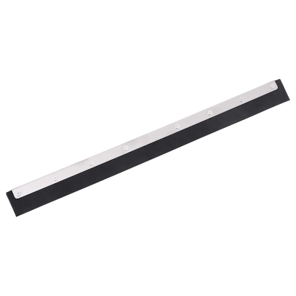 Vidaxl Pavimenti di pulizia della testa 55.5x2x5 cm in acciaio e gomma