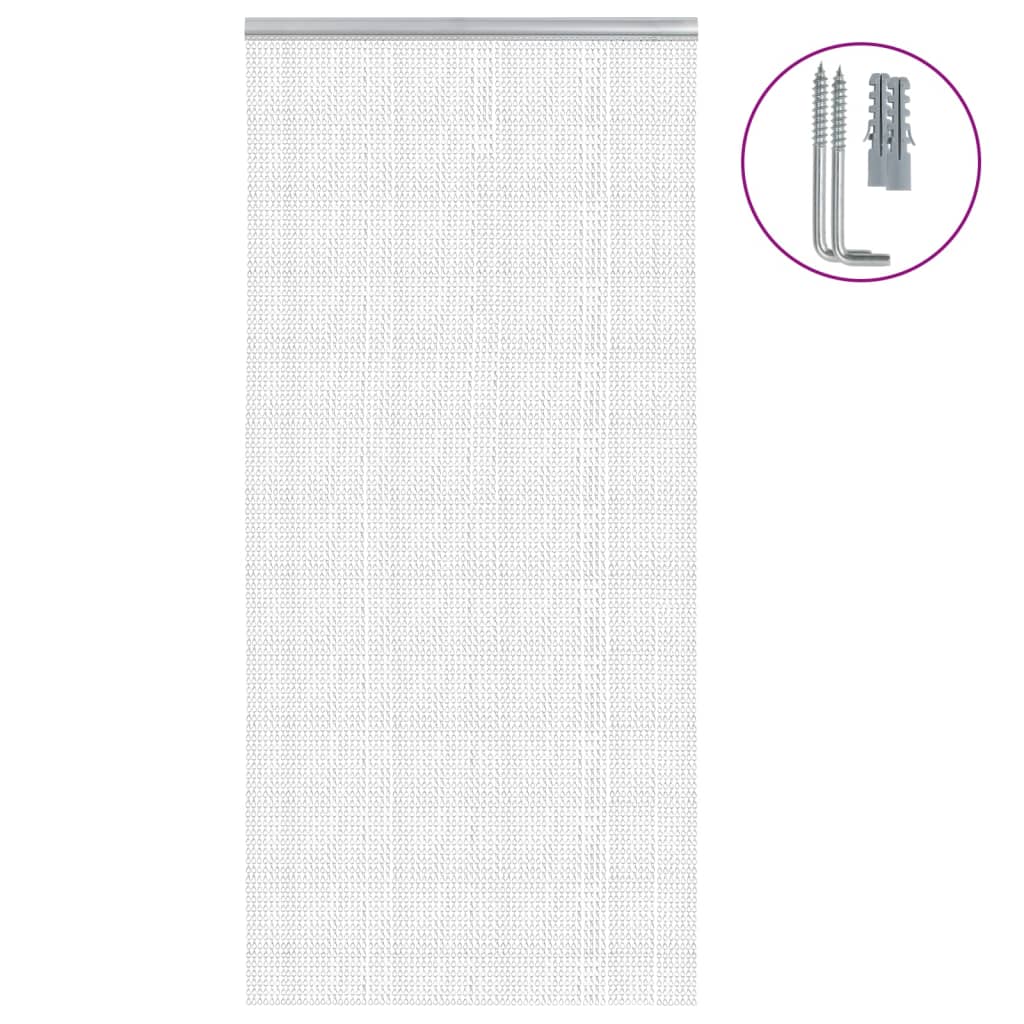 Vidaxl Fly Curtain łańcuchy 100x226 cm aluminium