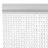 Vidaxl Fly Curtain łańcuchy 100x226 cm aluminium