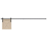 Sospensione Vidaxl Set per porta scorrevole 213 cm in acciaio al carbonio