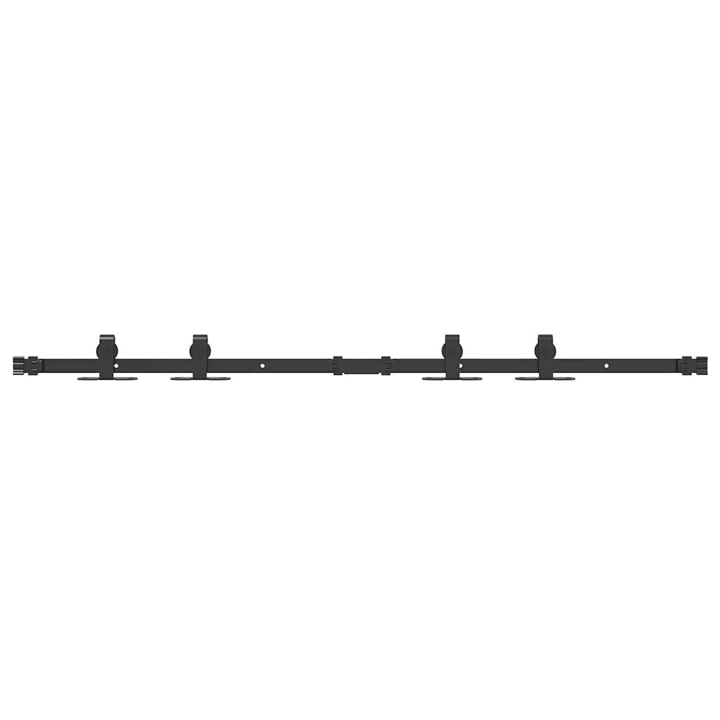 Sospensione Vidaxl Set per porta scorrevole 122 cm in acciaio al carbonio