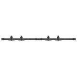 Sospensione Vidaxl Set per porta scorrevole 122 cm in acciaio al carbonio