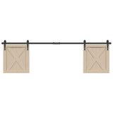 Sospensione Vidaxl Set per porta scorrevole 183 cm in acciaio al carbonio