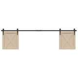 Sospensione Vidaxl Set per porta scorrevole 200 cm in acciaio al carbonio