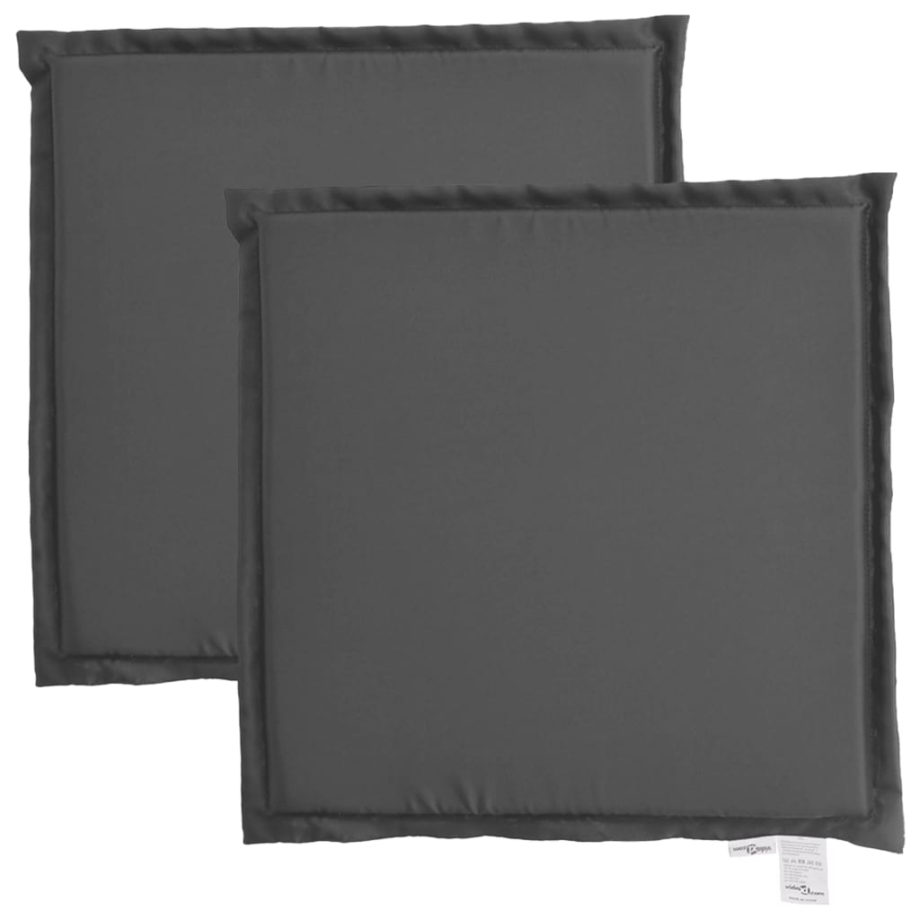 Vidaxl Gaarf Sëtz Këssen 2 PCS Square 45x45x2 cm Anthhacite -Colored