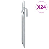 Vidaxl Tent Pegs 24 ST V w kształcie V Ø20 mm 17 cm stal ocynkowana