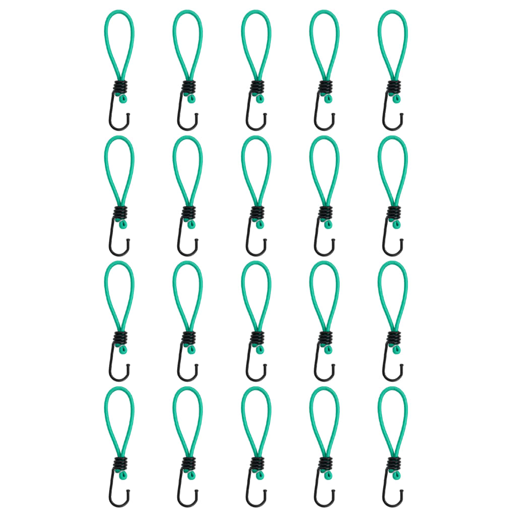 Vidaxl spanelastics s háčky 20 st 15 cm