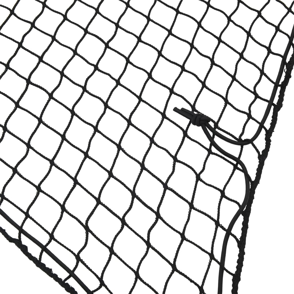 Elastická lana přívěsu Vidaxl přívěs 4x2,5 m polypropen černá