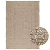 Vidaxl rug Zizur Beige Inside and outside 140x200 cm Jute look