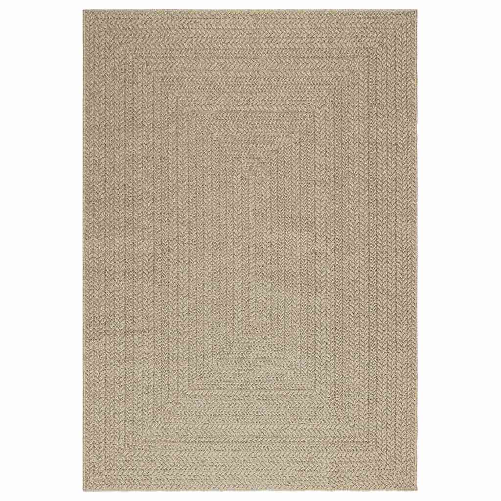 Vidaxl rug Zizur Beige Inside and outside 140x200 cm Jute look