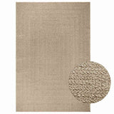 Vidaxl Rug Zizur Beige znotraj in zunaj 200x290 cm jute videz
