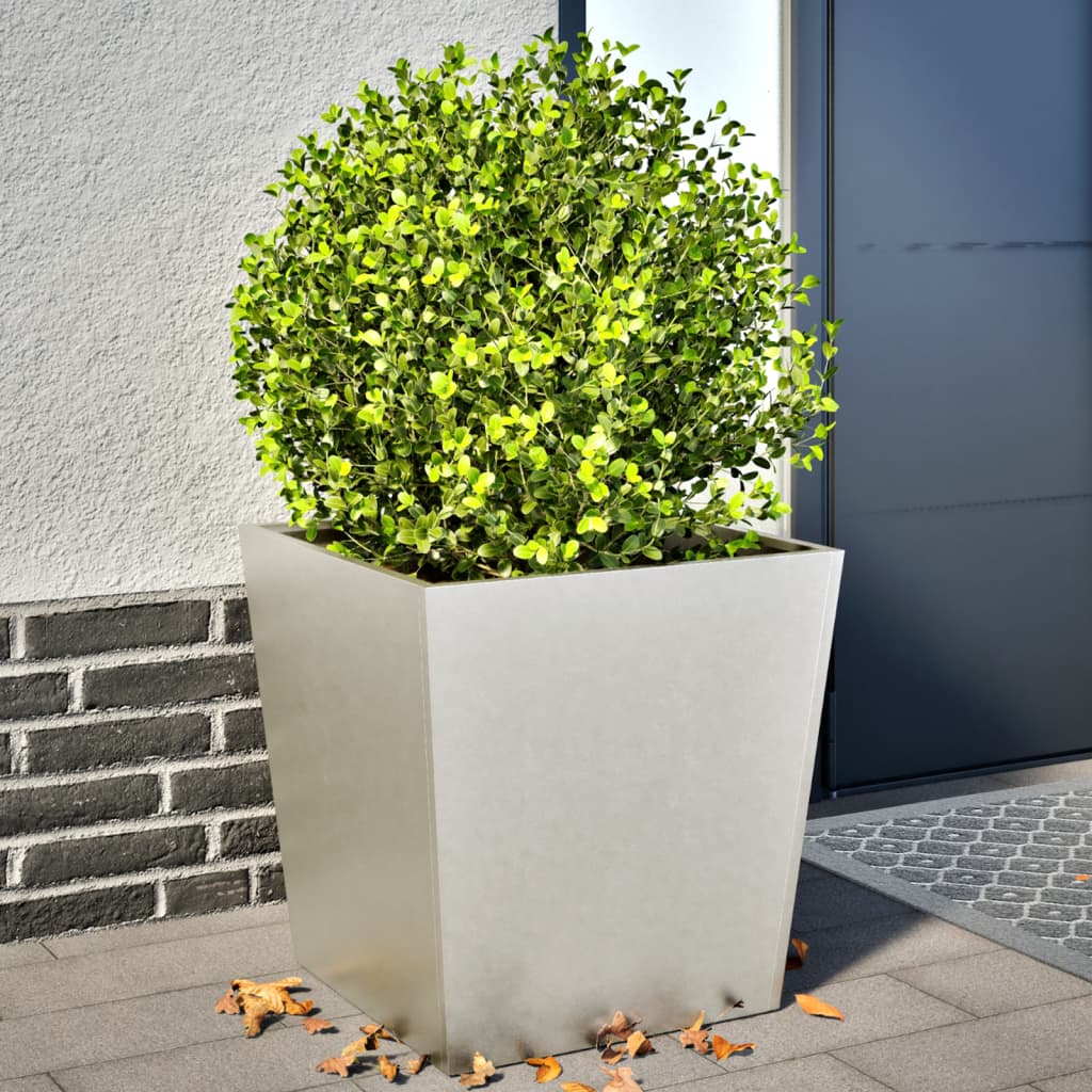 Vidaxl Planters 2 st 50x50x50 cm nerezová ocel
