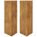 Vidaxl Planters 2 st triangular 30x26x75 cm Weather steel