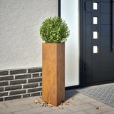Vidaxl Planters 2 st triangular 30x26x75 cm Weather steel