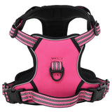 VidaXL Dog rig with belt and collar adjustable m pink